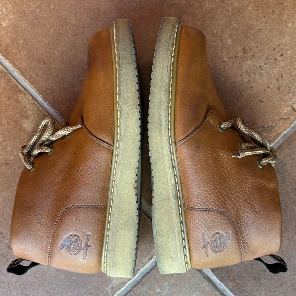 Georgia Boot Company Mens Rugged Brown Chukka Wedge Work Boots size 9.5 - Picture 10 of 15